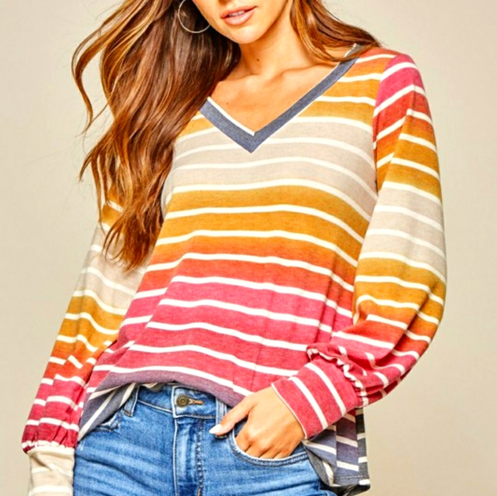 Stripped long sleeve